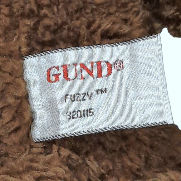 GUND Fuzzy Brown Teddy Bear #320115 Stuffed Plush Bean Bag Toy 14" - Picture 6 of 6